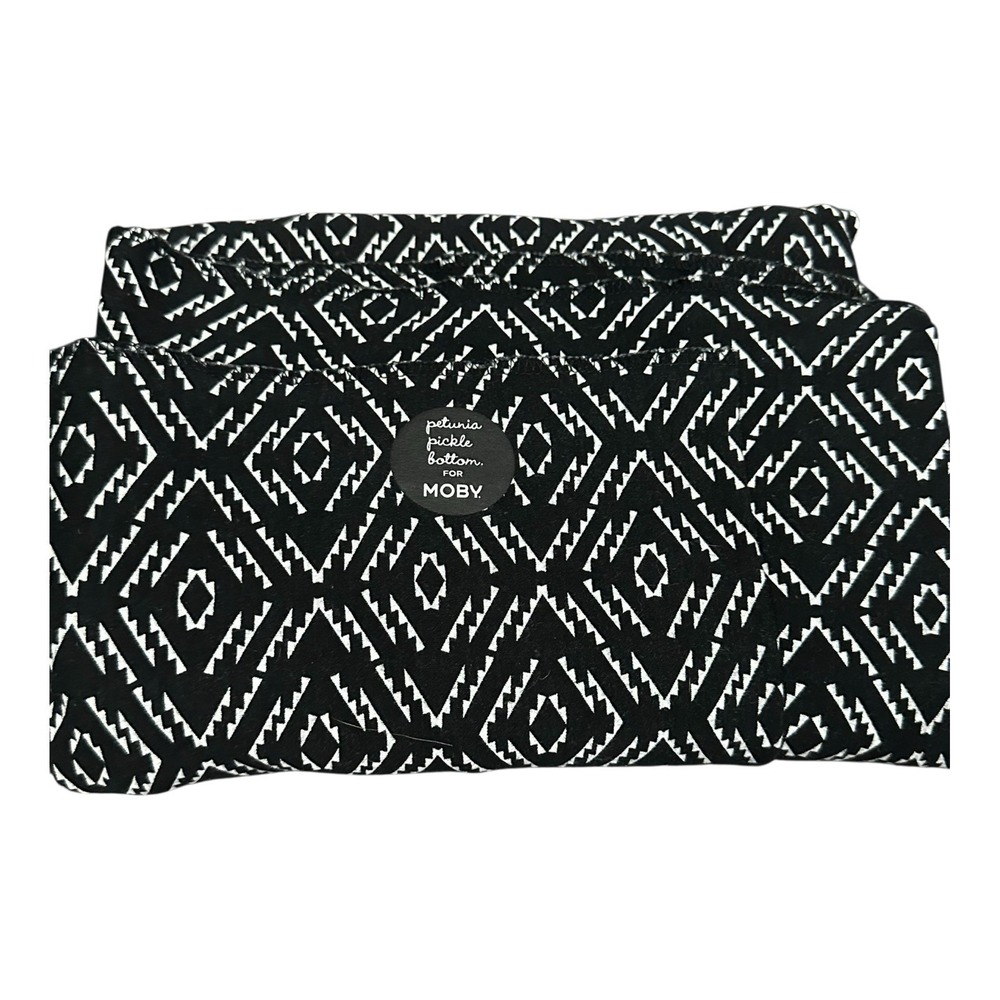 Moby x Petunia Pickle Mosaic Classic Baby-Wearing Wrap Black White
